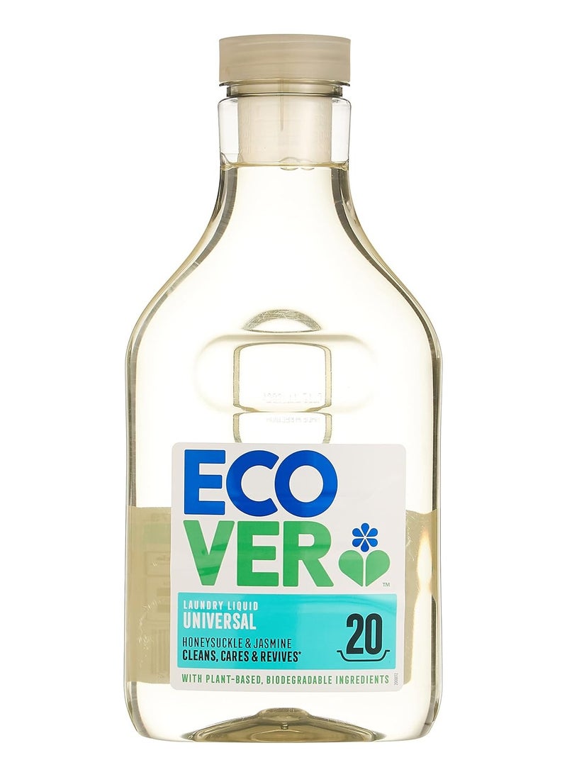 ecover - ecover Laundry Liquid Detergent Honeysuckle and Jasmine Scented 1 Litre - Image 1