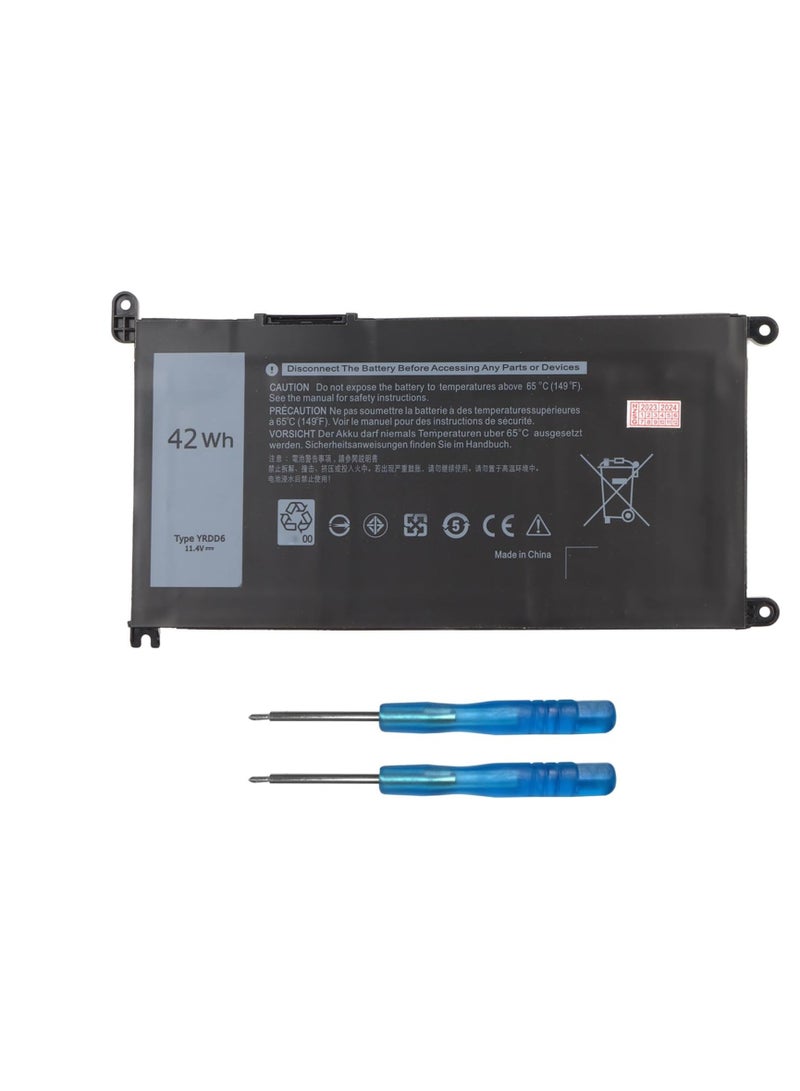 Terabyte Laptop Battery Replacement YRDD6 42WH for Dell Inspiron 15 3000 5000 7000 Series, 3501 3582 3583 3584 3593 5584 5585 5590 5591 5593 5594 5598 7586 Laptop - Image 1