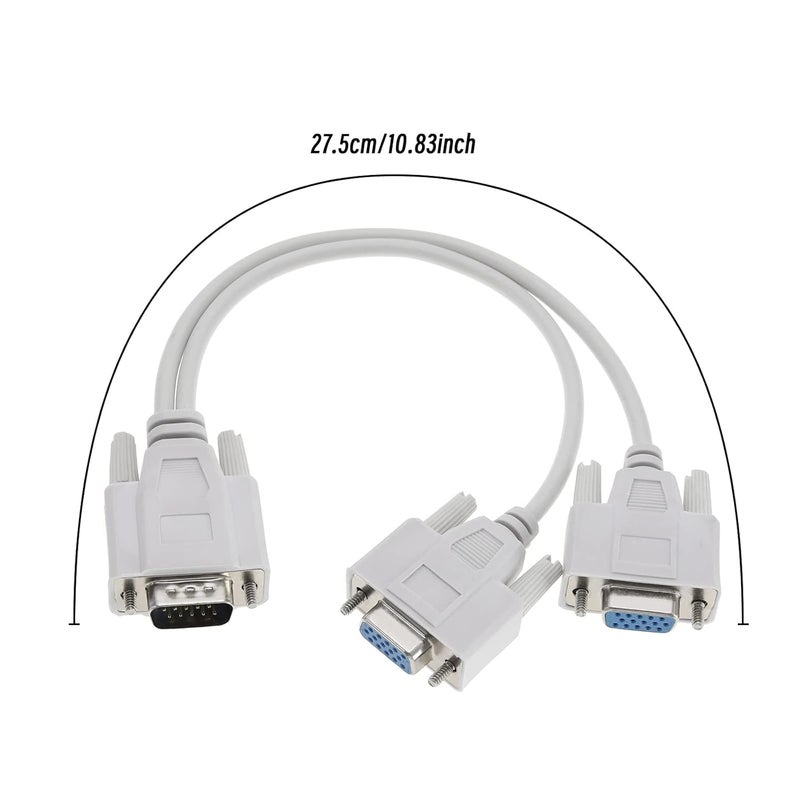 Tobo Vga Y Splitter Cable For Projector, Monitor, Pc, Laptop, Television, Personal Computer VGA Y Splitter Cable 1 Male Vga To 2 Female, Blue TD-229TC - Image 4