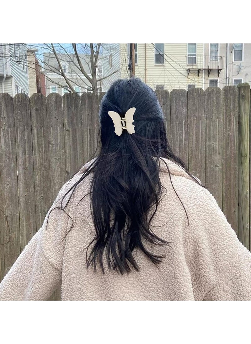 Goolsky Butterfly Hair Accessories - Matte Claw Clips for Women and Girls, 4Pcs 2.6" Hair Clamps and Jaw Clips for Thin to Medium Hair  - Image 3