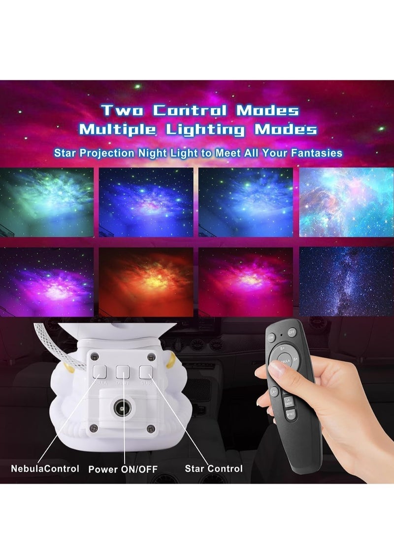 ELTRAZONE Star Projector Night Light with Timer, Remote Control and 360°Adjustable Design, Astronaut Nebula Galaxy Night Light Projector for Children Adults Baby Bedroom, Party Room and Game Room - Image 2