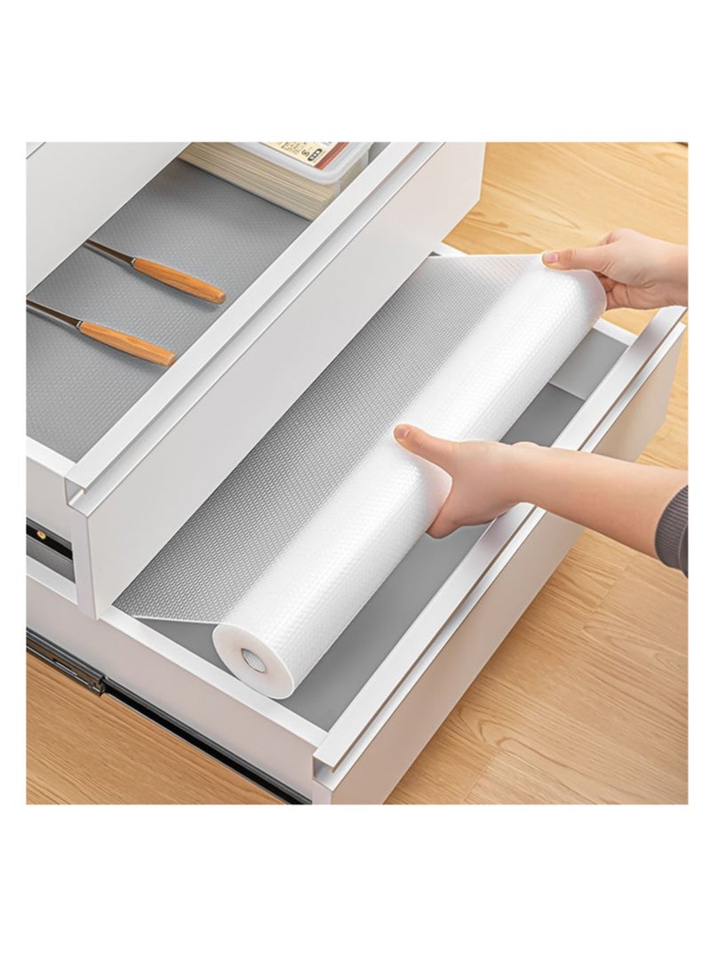 NOVOLAN Drawer Liner Paper - 60cm x 500cm, Durable, Oil-Proof, Mold-Proof, Waterproof, and Moisture-Resistant Shelf Liner for Cabinets, Shoe Cabinets, and Kitchen Use - for Protecting Surfaces - Image 1