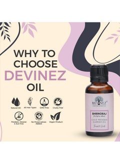 Devinez Devinez Bhringraj Cold-Pressed Oil, 30ml - 100% Pure Natural, Undiluted For Hair Care  - Image 2