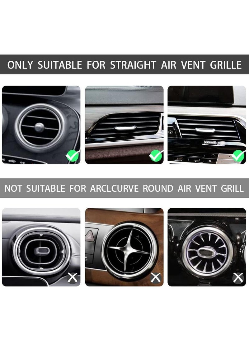 10pcs automotive diamond inlaid air outlet decorative strip with diamond, U-shaped water clamp for car interior conditioning port, - Image 4