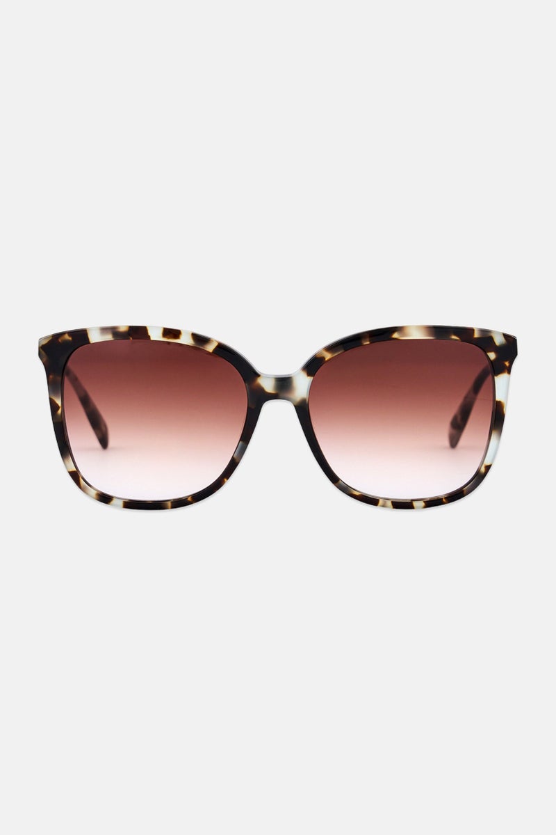 Longchamp Women LO706S Square Sunglasses, Havana - Image 1