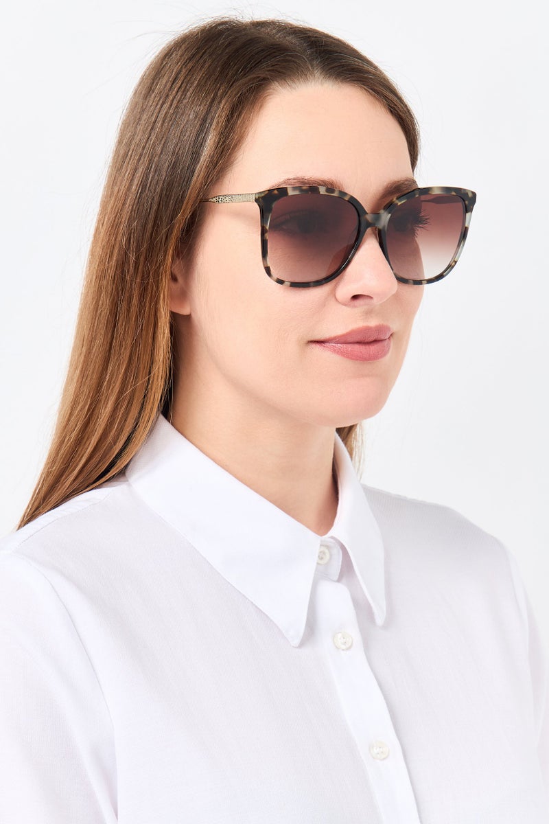 Longchamp Women LO706S Square Sunglasses, Havana - Image 2