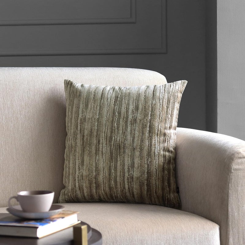 GMF GM Luxury Home Decor Texture Velvet Square Cushion Cover with Zipper Luxurious Soft Decorative Square Pillow Cover for Living Room Bedroom Home Decor Size 18 x 18 - Image 1