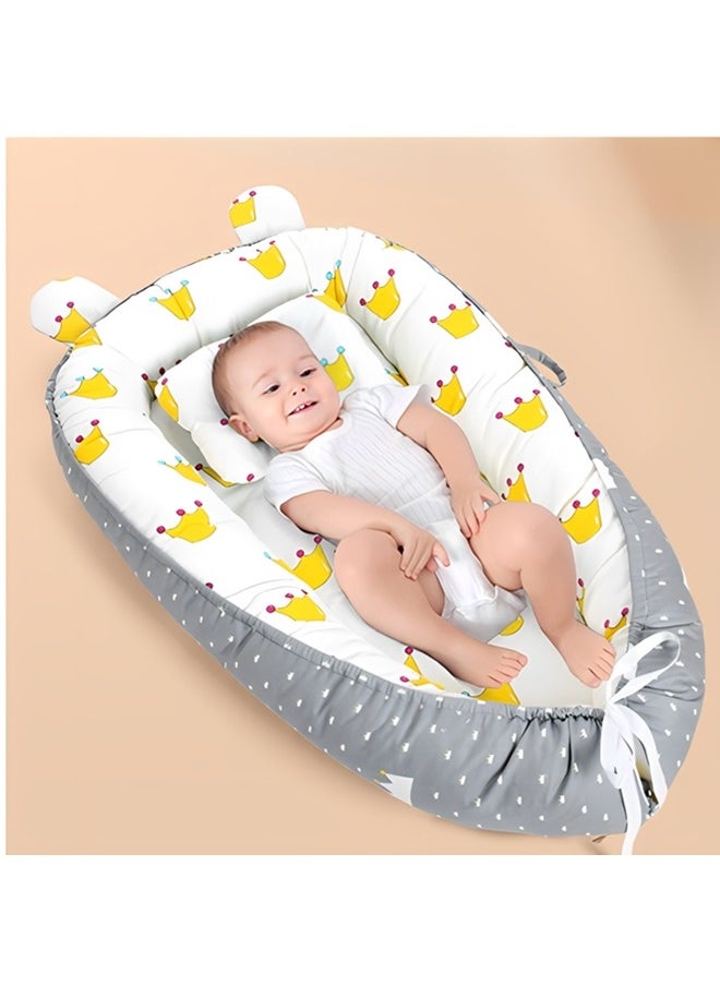 Beauenty Beauenty Baby Lounger,bionic Baby Nest,portable Super Soft Organic Cotton And Breathable Newborn Snuggle Nest,folding Crib，baby Nest For Co Sleeping,Baby Nest Sleeper（Pillow Included）  - Image 2