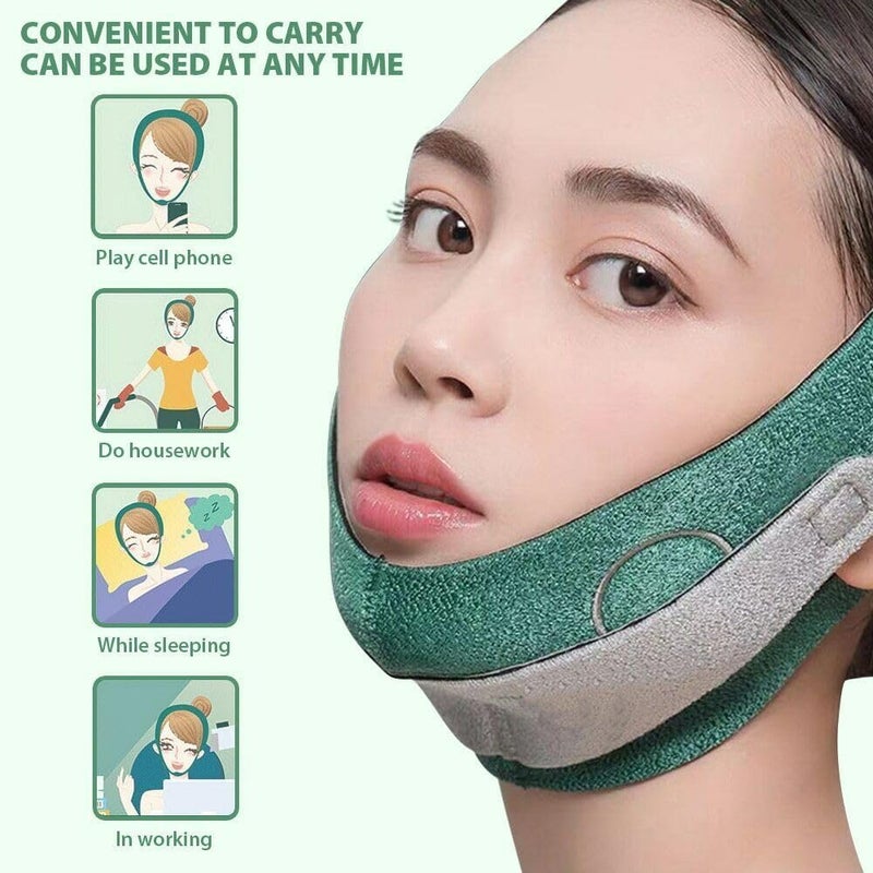 Gopad Face Slimming Strap Anti Ageing Wrinkle Free Beauty Face Slimming Double Chin Cheek Slim Lift Up Lifting V Line Face Lift Up Strap Belt for Women Men 1 PcsMulticolor - Image 3