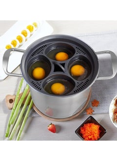 Oasisgalore Nonstick Microwave Egg Poacher - 4-in-1 Cooker for Air Fryer & Oven (4 Cups)  - Image 5