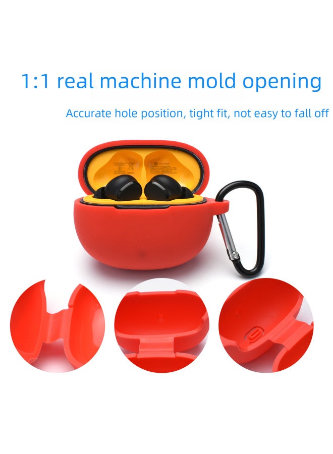 Protective Silicone Case For Realme Buds T100 Bluetooth Earphones Integrated Buckle Anti-fall Digital Computer Accessories-Color:Dark Green-Model:I Really T100  - Image 3