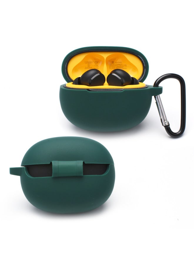 Protective Silicone Case For Realme Buds T100 Bluetooth Earphones Integrated Buckle Anti-fall Digital Computer Accessories-Color:Dark Green-Model:I Really T100  - Image 1