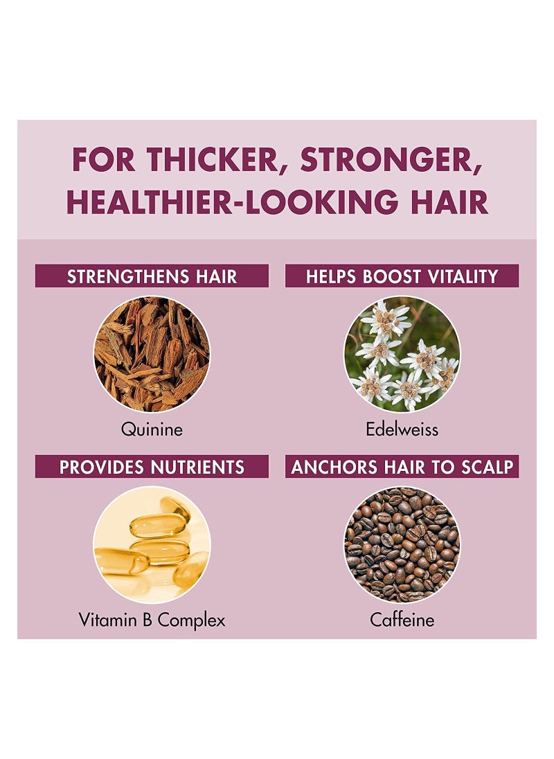 Klorane - Strengthening Shampoo with Quinine and Edelweiss for Thinning Hair Supports Thicker, Stronger, Healthier Hair, For Men and Women Paraben, Silicone and Sulfate Free 200ml - Image 1
