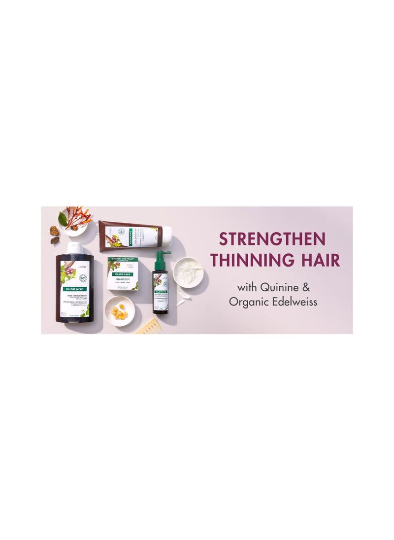 Klorane - Strengthening Shampoo with Quinine and Edelweiss for Thinning Hair Supports Thicker, Stronger, Healthier Hair, For Men and Women Paraben, Silicone and Sulfate Free 200ml - Image 1