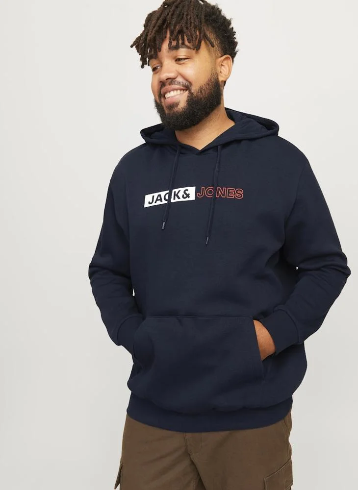 JACK & JONES Plus Size Pullover Hoodie