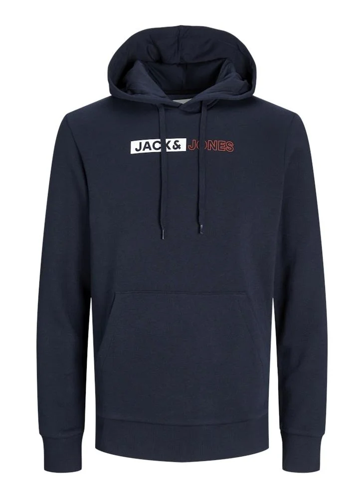 JACK & JONES Plus Size Logo Pullover Hoodie