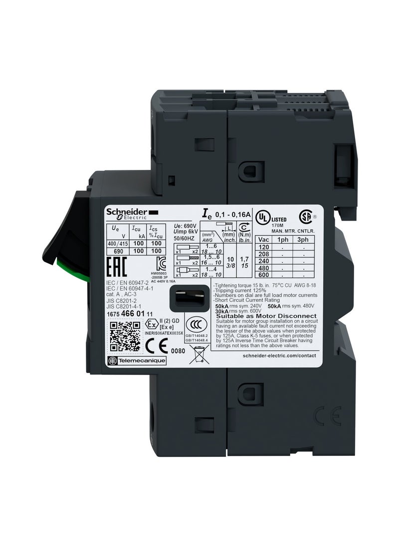 Schneider Electric GV2ME32 Motor circuit breaker, TeSys GV2, 3P, 24-32 A, thermal magnetic, screw clamp terminals  - Image 2