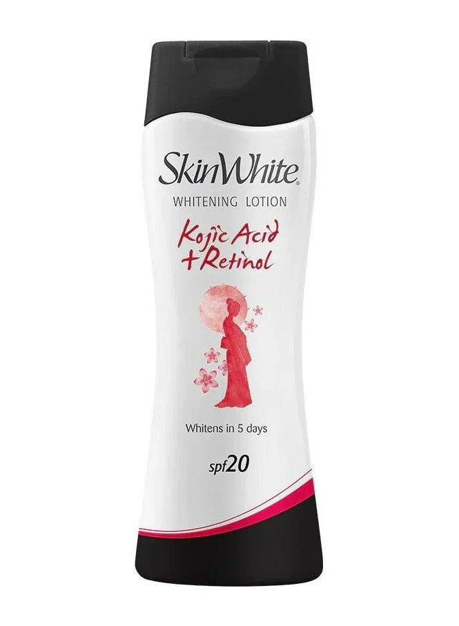 skin white Whitening Lotion with Kojic Acid + Retinol and SPF20 200ml