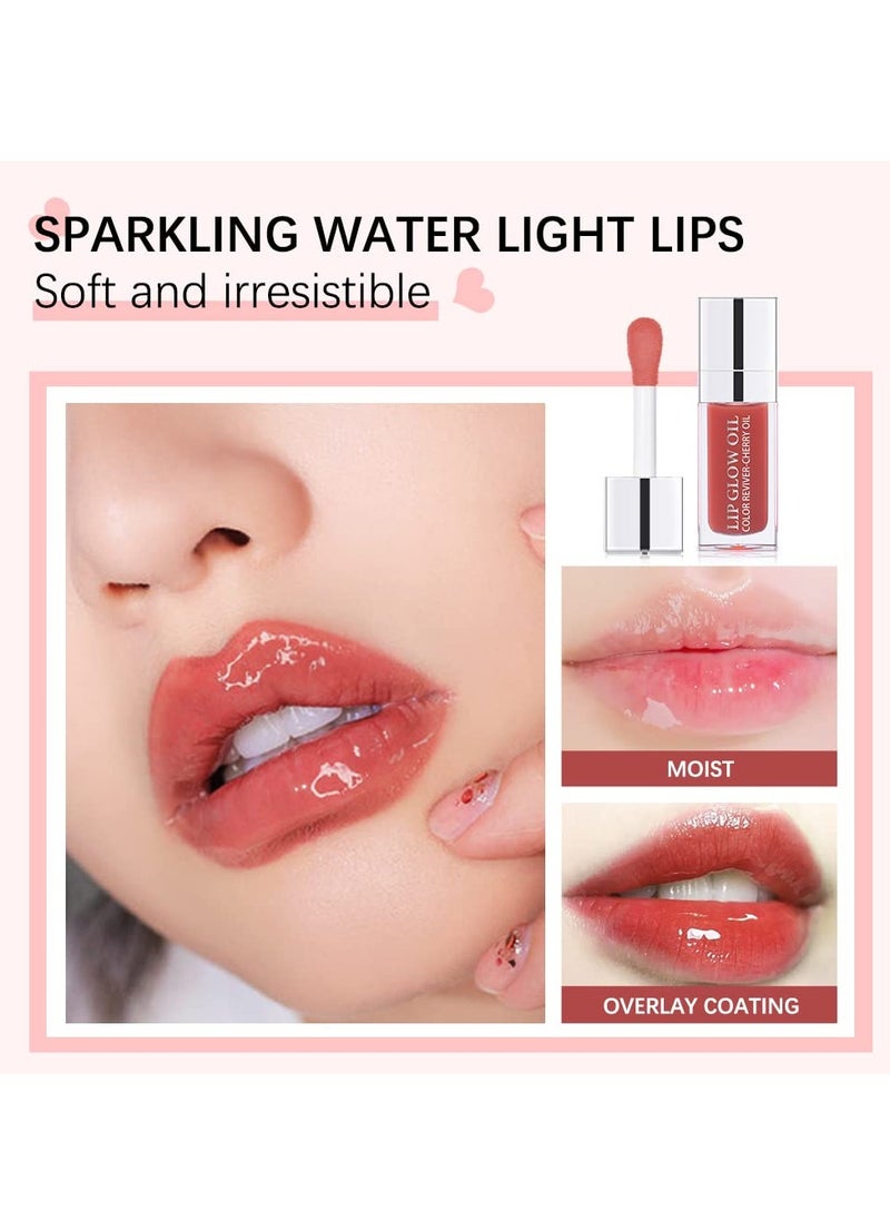 Sokgo Hydrating Lip Glow Oil, Plumping Lip Gloss, Moisturizing Lip Oil Gloss, Transparent Moisturizing Lip Balm, Natural Lip Plumper, Lip Plumper Gloss Make Lips Fuller and Moisturizing (Rosewood)  - Image 3