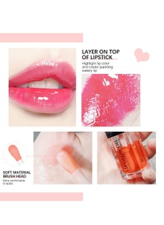 Sokgo Hydrating Lip Glow Oil, Plumping Lip Gloss, Moisturizing Lip Oil Gloss, Transparent Moisturizing Lip Balm, Natural Lip Plumper, Lip Plumper Gloss Make Lips Fuller and Moisturizing (Rosewood)  - Image 2