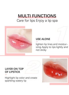 Sokgo Hydrating Lip Glow Oil, Plumping Lip Gloss, Moisturizing Lip Oil Gloss, Transparent Moisturizing Lip Balm, Natural Lip Plumper, Lip Plumper Gloss Make Lips Fuller and Moisturizing (Rosewood)  - Image 5