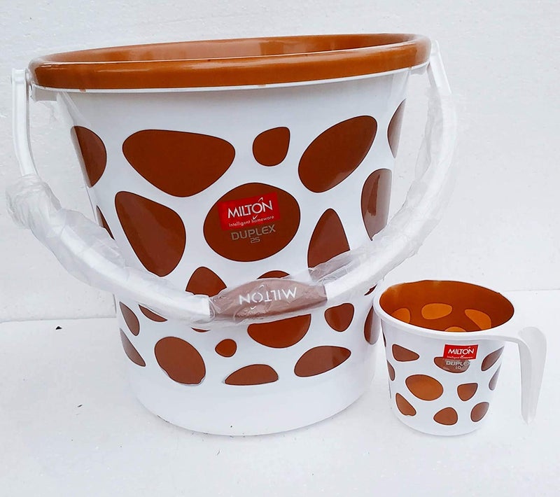 MILTON Plastic Orbit Bucket Transparent 25 L Bucket And 1 L Mug 1 bucket and 1 mug - Image 2