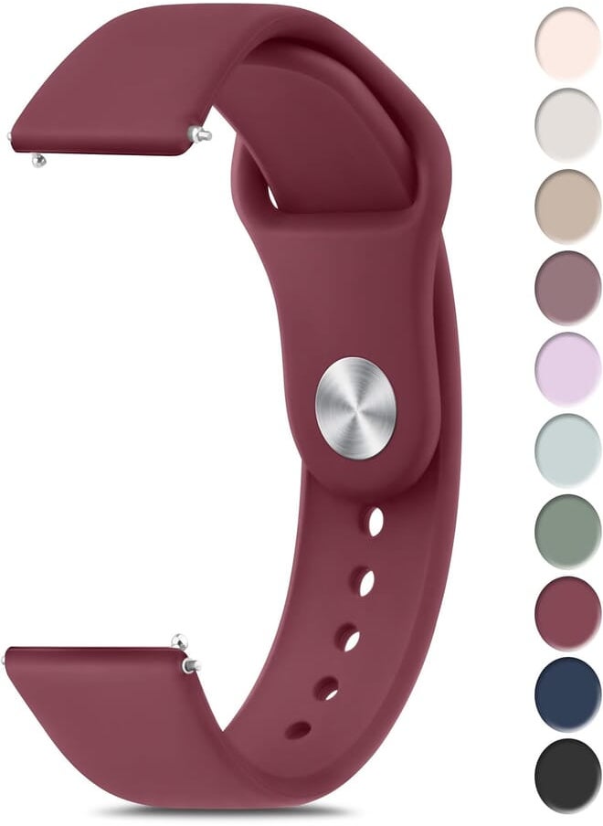 Meliya - Meliya 22mm Watch Bands Quick Release Replacement Wristband, Soft Silicone Sport Replacement Straps for Men Women - Image 1