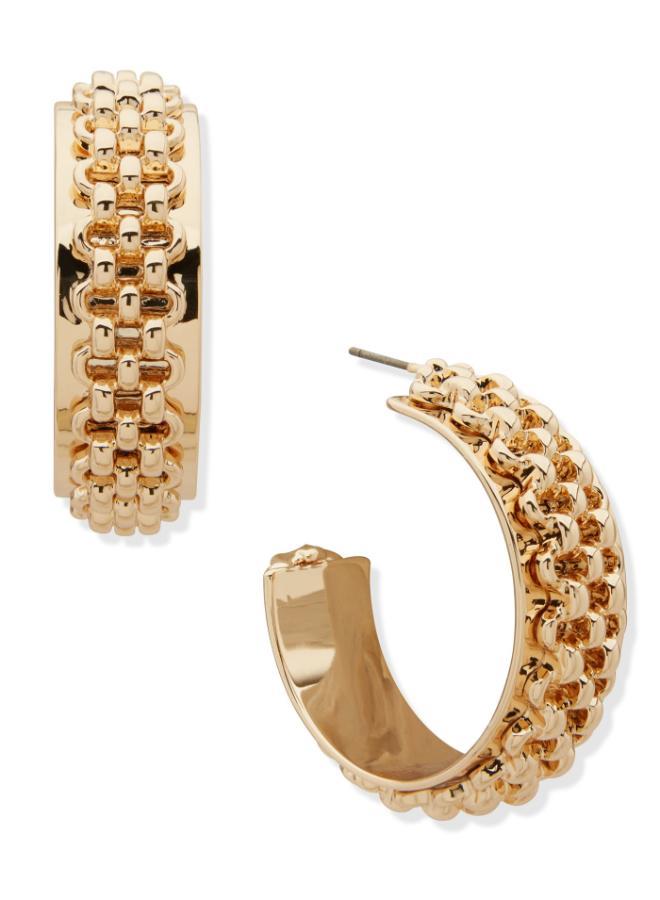 ناين ويست أقراط حلقية بسلسلة