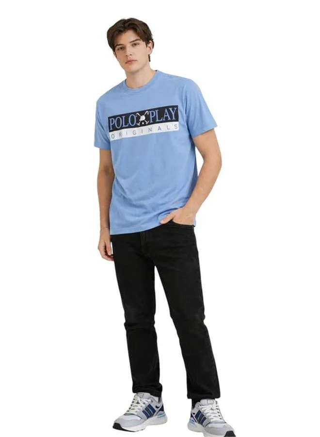 Polo Play Men Graphic Logo Crew Neck T-Shirt