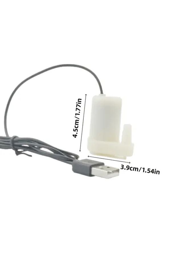Ultra Quiet Mini Submersible Water Pump USB Powered For Hydroponics And Crafts 1pc - Image 3