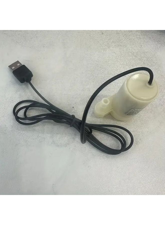 Ultra Quiet Mini Submersible Water Pump USB Powered For Hydroponics And Crafts 1pc - Image 1