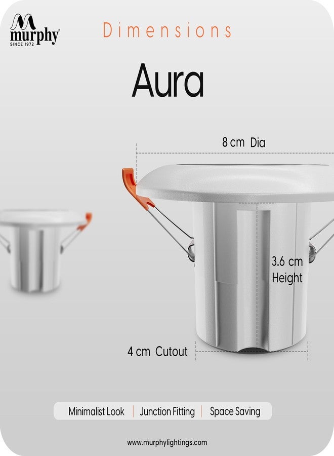 Murphy 3W Aura Deep Junction Box LED Down Light (Pack of 1, Blue) - Image 4