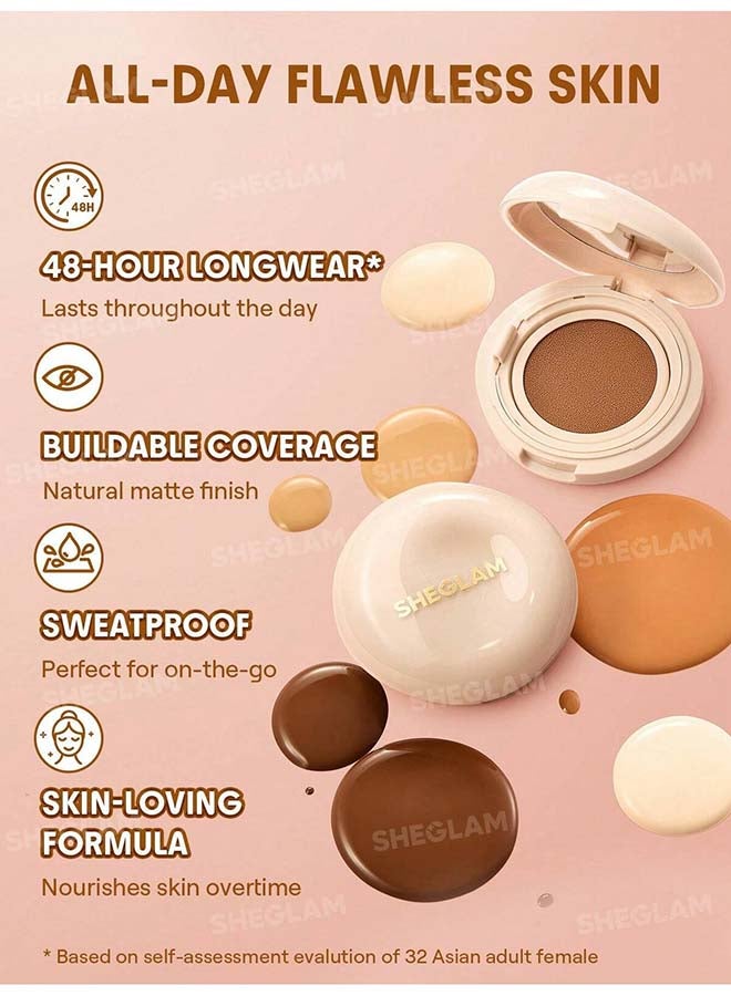 SHEGLAM Lock & Go Long-Lasting Cushion Foundation Sand - Image 3