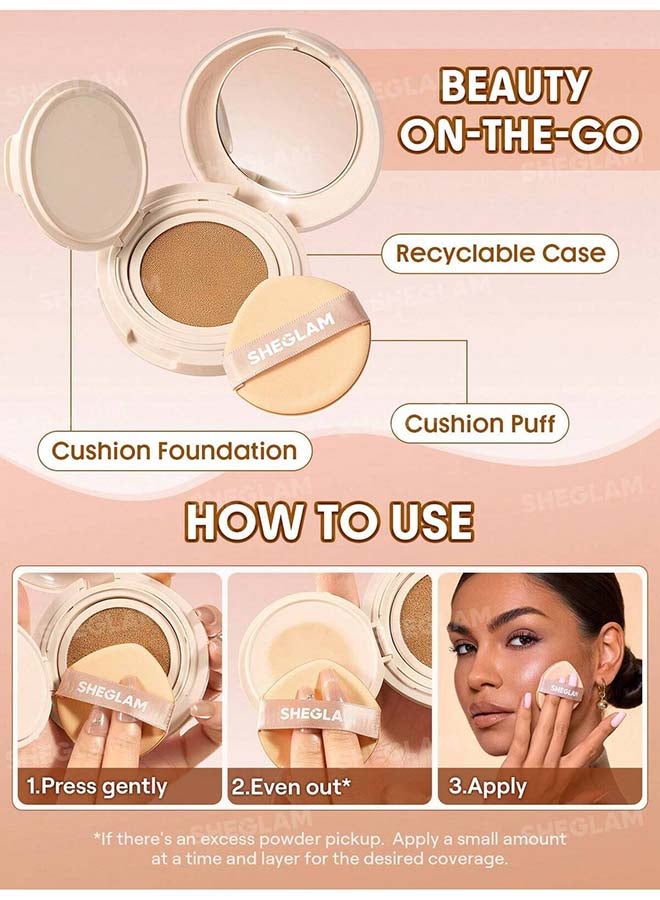 SHEGLAM Lock & Go Long-Lasting Cushion Foundation Sand - Image 5