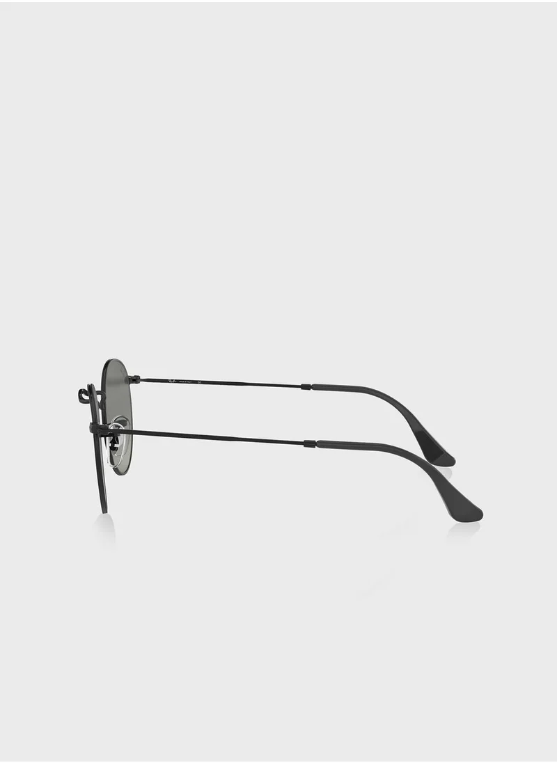 Ray-Ban 0Rb3447N Round Metal Sunglasses