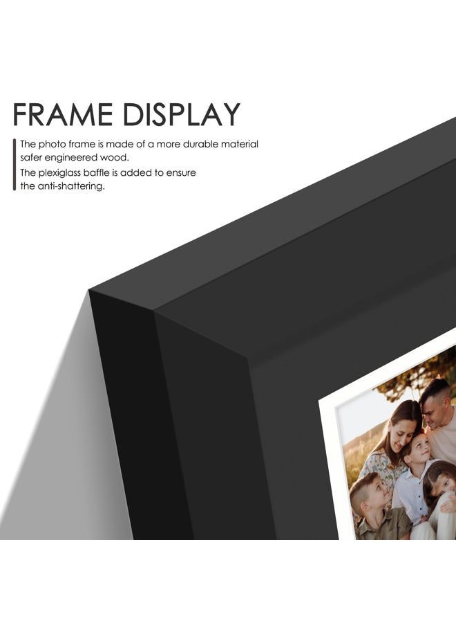 DUENPY 11.4x16.1 Polaroid collage frame for Polaroid 2x3 Mini Instant Prints Photo with 16 Openings, Mini Picture Frames Wall Display with Polished Plexiglas Balck - Image 5