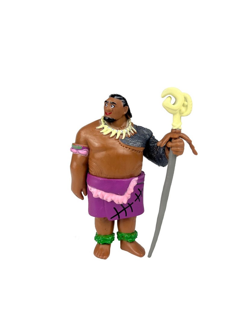 Y&D 6 Piece Moana Figures The Moana  Action Figure Toys For Fans Moana Series Figures Model Birthday Cake Toppers - Image 3