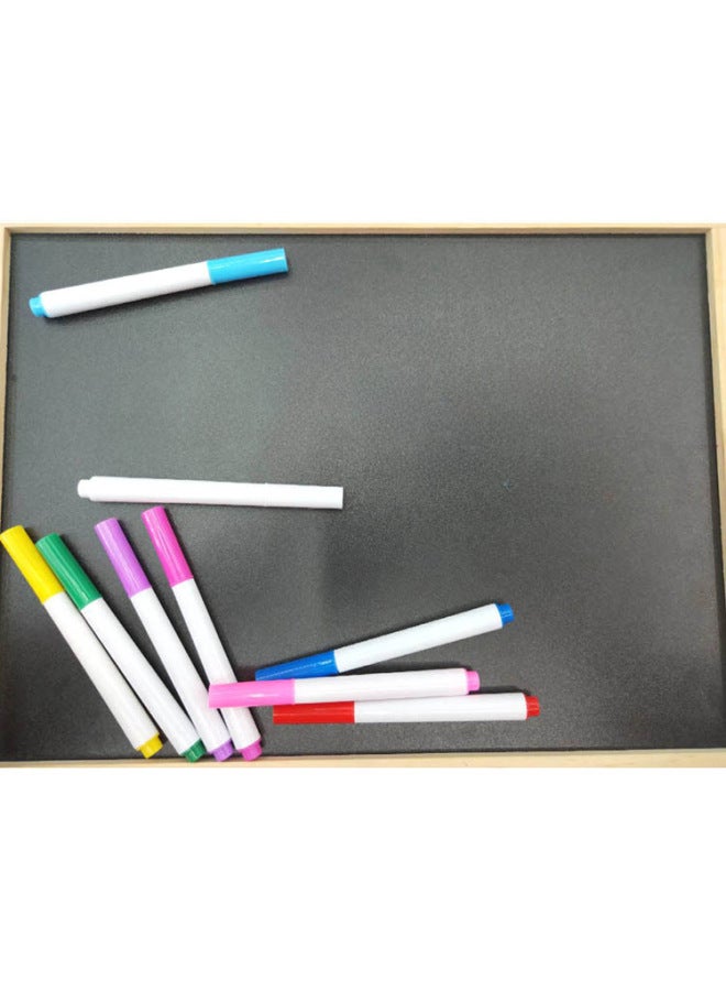 Qianhui Dust-free Water-soluble Chalk Liquid Lamp Board Pen Fluorescent Board White Children's Blackboard 12 Color Erasable Water Chalk - Image 3