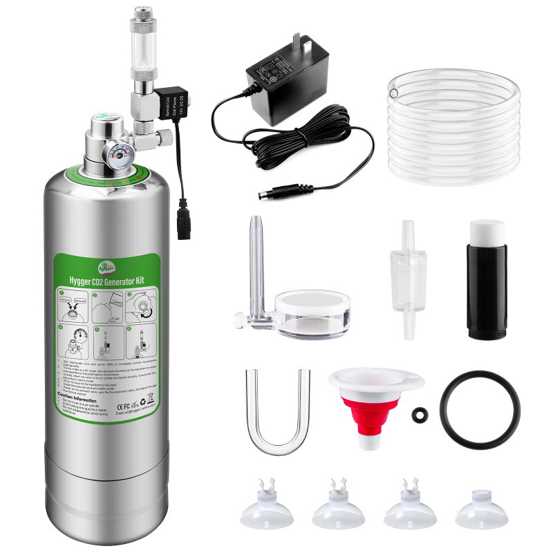 Hygger CO2 Pro 5L Aquarium CO2 Generator System Complete Carbon Dioxide Reactor Kit with Regulator and Needle Valve for Aquarium Plants Tanks - Image 2