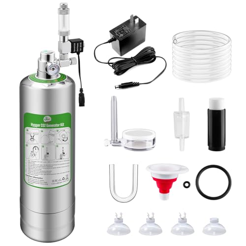 Hygger CO2 Pro 5L Aquarium CO2 Generator System Complete Carbon Dioxide Reactor Kit with Regulator and Needle Valve for Aquarium Plants Tanks - Image 1