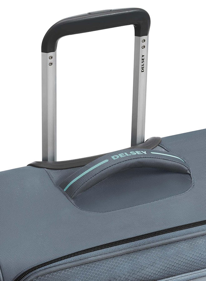DELSEY ديلسي كاراكاس 4 عجلات مزدوجة حقيبة سفر قابلة للتوسيع حجم 82 سم / 32 بوصة سوداء - Image 5