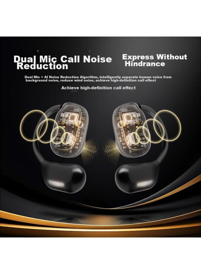 Oksj Bone Conduction Bluetooth Headphones, Open-style Concept Wireless New Design, Noise-cancelling, Suitable For Sports Running, Not In-ear, Compatible With Huawei And Apple - Image 4