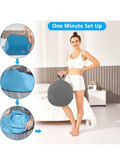 Arabest Portable Steam Sauna,Private Room Sauna Tent Personal Folding Home Spa with Timer Remote Control 2L Steam Pot Carrying Bag for Detox Relaxation (Blue)  - Image 5
