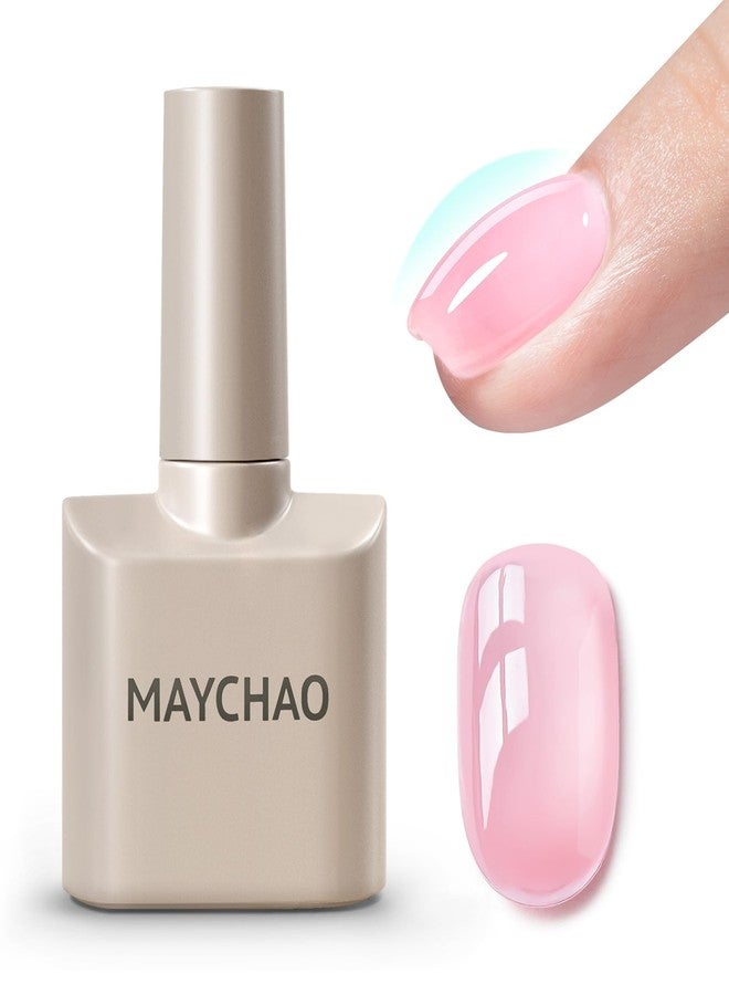 MAYCHAO Pink Builder Gel for Nails, 15ml Nail Strengthener in a Bottle, Nail Extension Hard Gel, Soak Off Long Lasting UV Light Cure - Image 1