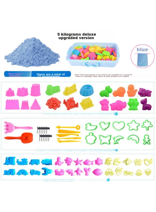 Letrel Lezhe Children's Space Toy Sand, Safe And Non-sticky, Castle Magic Sand Digging Set For Boys And Girls To Play With At Home - Image 1