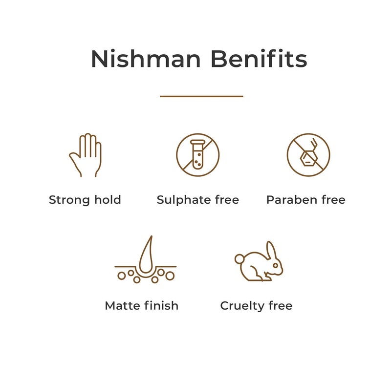 Nishman Mattifying Volume Powder Hair Wax P5 ULTRA HOLD Matte Finish Vegan Cruelty Free Hair Voluminizing Powder Wax Paraben Sulphate Free 20Gm Pack Of 2 - Image 4