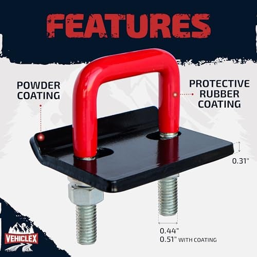 Vehiclex 2 Hitch Stabilizers for 1.25" to 2" Hitches – Anti-Rattle Hitch Tighteners - Heavy-Duty Hitch Clamps with 0.44" U-Bolt Diameter – Protective Anti-Rust Coating - Image 2