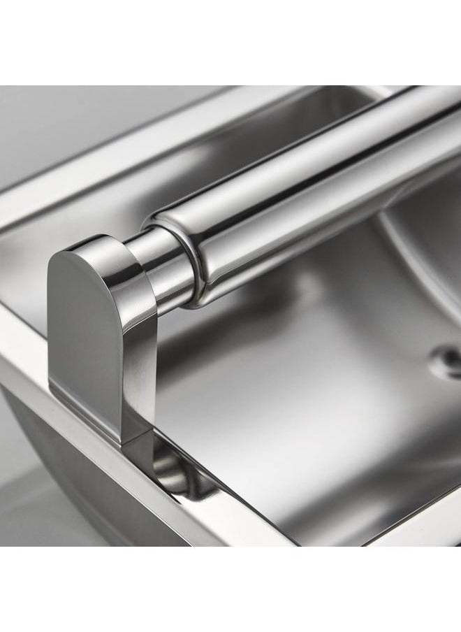 yongsheng - Chrome Recessed Toilet Paper Holder Wall Toilet Paper Holder，Recessed Tissue Roll Dispenser for Bathroom- Recessed Toilet Tissue - Image 1