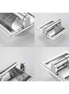 yongsheng Chrome Recessed Toilet Paper Holder Wall Toilet Paper Holder，Recessed Tissue Roll Dispenser for Bathroom- Recessed Toilet Tissue  - Image 3