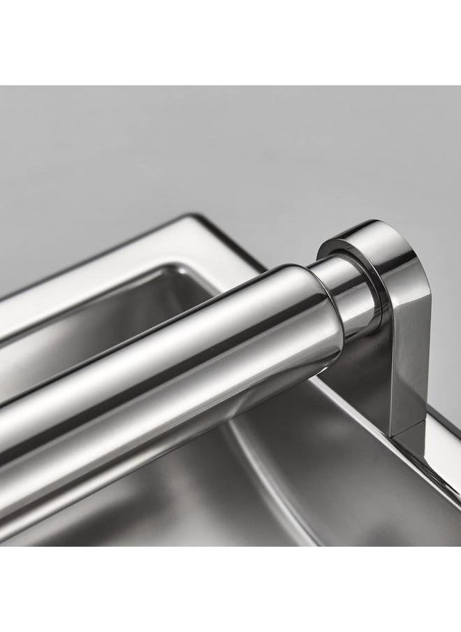yongsheng - Chrome Recessed Toilet Paper Holder Wall Toilet Paper Holder，Recessed Tissue Roll Dispenser for Bathroom- Recessed Toilet Tissue - Image 1